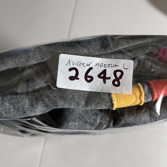 Aviator Nation 4 Stripe Joggers Sweatpants - Men's Size L - Gray - Picture 9 of 9